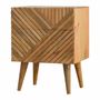 Night tables - Artisan Furniture Solid Wood Lille 2 Drawer Oak-ish Nightstand, Brown - ARTISAN FURNITURE