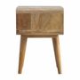 Tables de nuit - Artisan Furniture Table de Nuit Ouverte Courbe, Fente Ouverte, Beige - ARTISAN FURNITURE