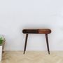 Console table - Artisan Furniture Solid Wood Chestnut London Open Console, 1 Drawer and Open Slot, Dark Brown - ARTISAN FURNITURE