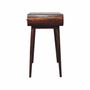 Console table - Artisan Furniture Solid Wood Chestnut London Open Console, 1 Drawer and Open Slot, Dark Brown - ARTISAN FURNITURE