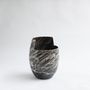 Ceramic - Cut medium vase - naked dark - STUDIONUDO
