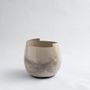 Ceramic - Cut medium vase - naked dark - STUDIONUDO