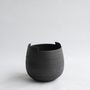 Ceramic - Cut medium vase - naked dark - STUDIONUDO