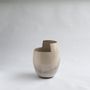 Ceramic - Cut medium vase - naked dark - STUDIONUDO