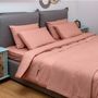 Bed linens - Double bed linen set ,100 % cotton ranforce, Peach - DILIOS