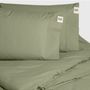 Bed linens - Double bed linen set ,100 % cotton ranforce, Green - DILIOS