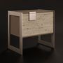 Night tables - Coloma Bedside Table Made in Portugal By Porus Studio - PORUS STUDIO