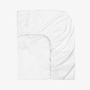 Linge de lit - Drap-housse en satin, 160x200x25, blanc - DILIOS