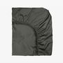 Linge de lit - Drap-housse en satin, 200x200x25, Smoky - DILIOS