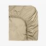 Bed linens - Sateen Fitted Sheet, 200x200x25, Taupe - DILIOS