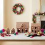 Papier-mâché Gingerbread Christmas Village