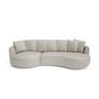 4-Seater Left Corner Sofa BELLEVILLE - Cream