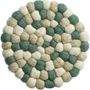 Recycled trivet Brian Naturel vert Diamètre 20