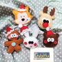 Handmade Felt Christmas Ornaments — Set of 5