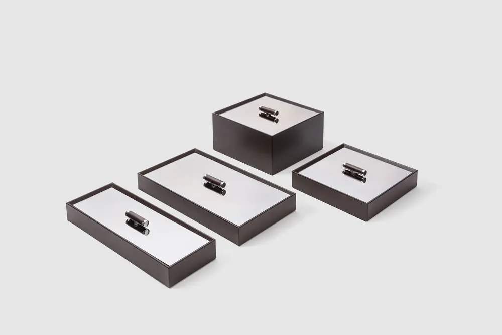 Decorative objects - Decorative Leather Boxes - PINETTI