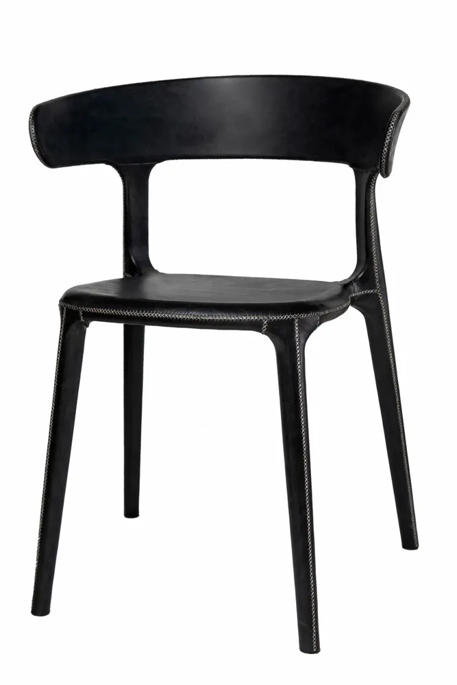Chairs - Chair Carol covered in leather - SOL & LUNA
