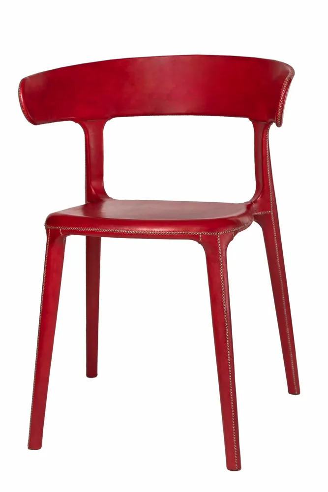 Chairs - Chair Carol covered in leather - SOL & LUNA