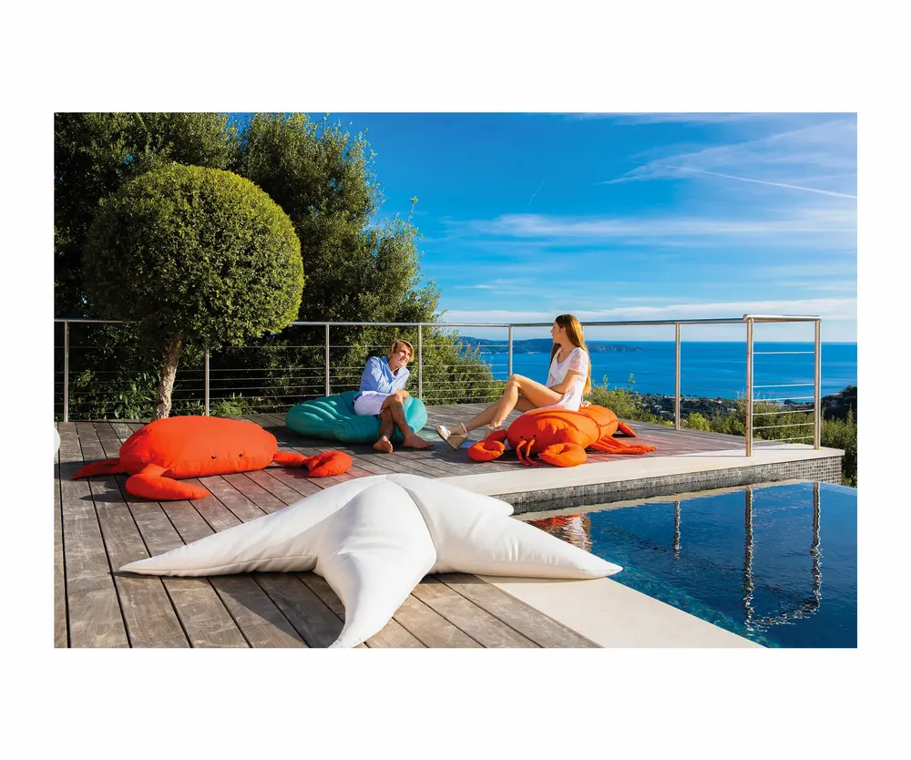 Accessoires de déco extérieure - Pouf extérieur XL animaux marins  - MX HOME