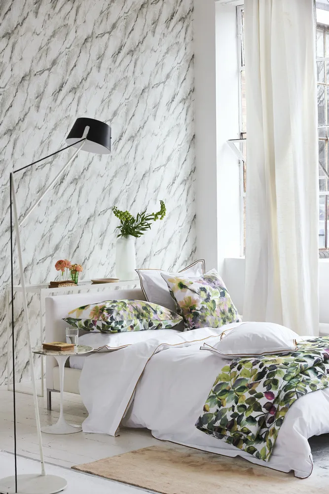 Linge de lit - Parure de lit unie en percale de coton, ASTOR - DESIGNERS GUILD