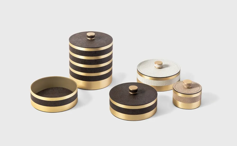 Decorative objects - Decorative Leather Boxes - PINETTI