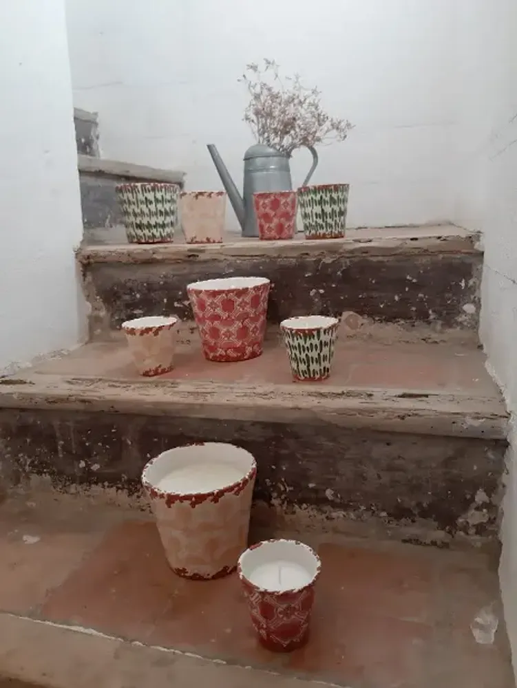 Candles - Brush stroke ceramic scented candle - WAX DESIGN - BARCELONA