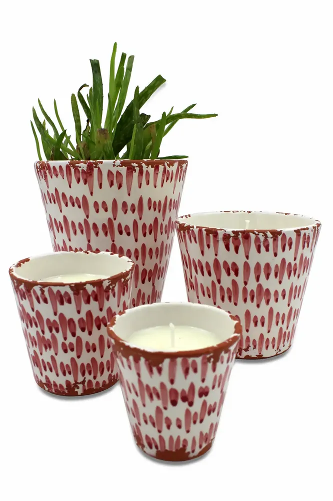 Candles - Brush stroke ceramic scented candle - WAX DESIGN - BARCELONA