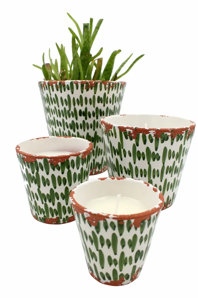 Candles - Brush stroke ceramic scented candle - WAX DESIGN - BARCELONA