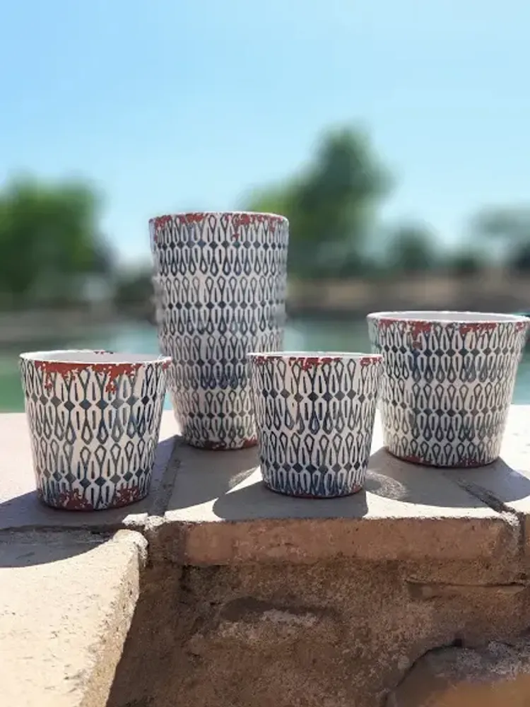 Candles - Geometric ceramic scented candle - WAX DESIGN - BARCELONA