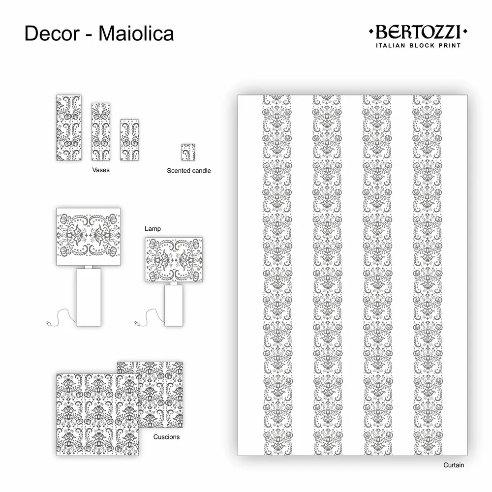 Curtains and window coverings - Fabrics - MAIOLICA II - BERTOZZI