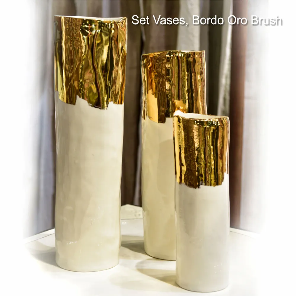 Platter and bowls - PORCELAIN | GOLD - BERTOZZI