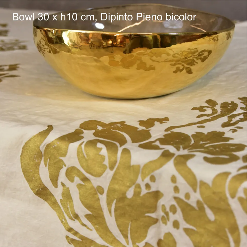 Platter and bowls - PORCELAIN | GOLD - BERTOZZI