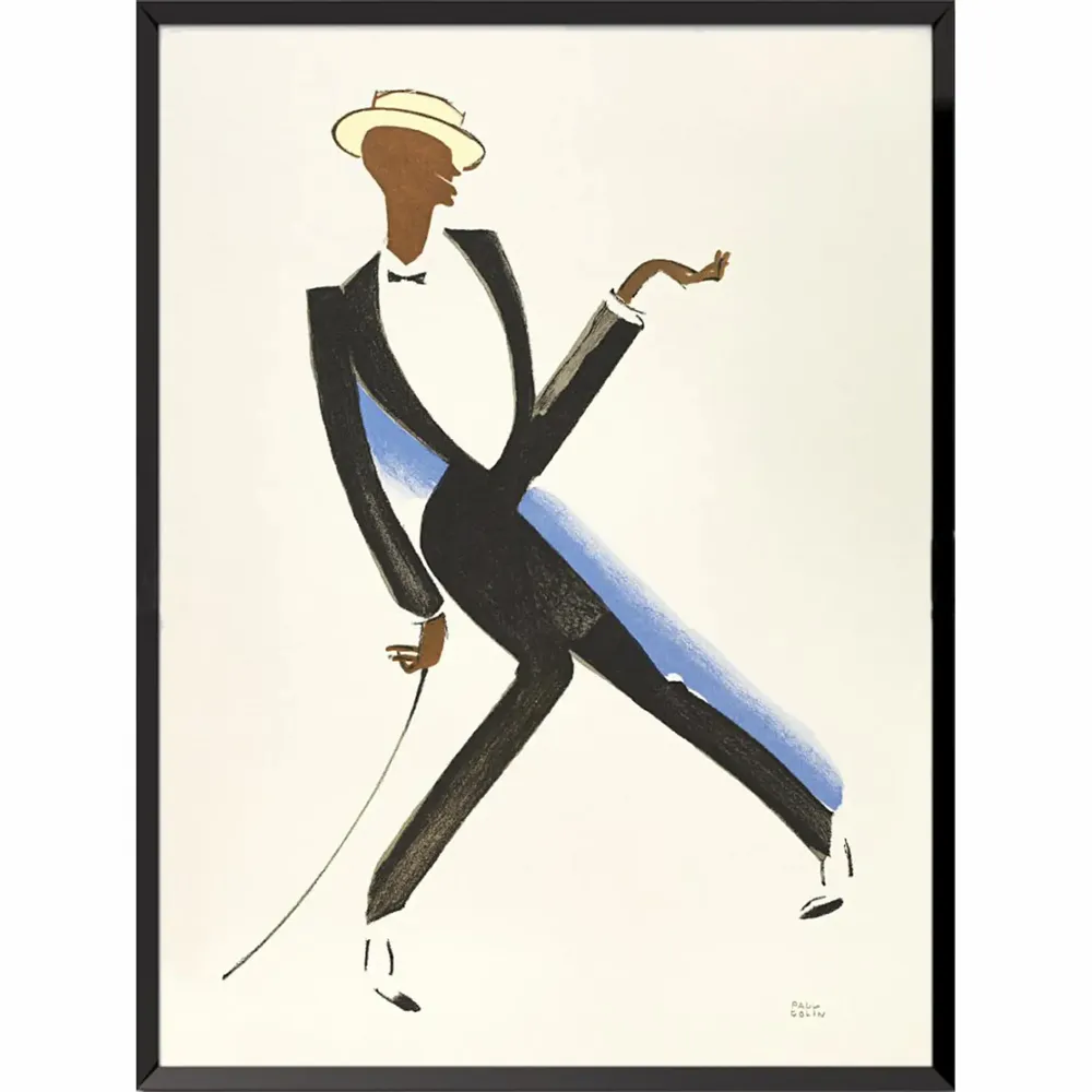 Chambres d'hôtels - AFFICHE DANSEUR JAZZ PAUL COLIN 30 x 45 cm - BILLPOSTERS.FR