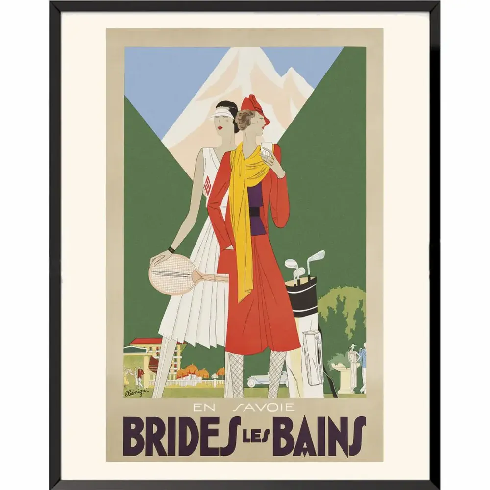 Affiches - AFFICHE BRIDES-LES-BAINS LEON BENIGNI AVAILABLE IN 2 FORMATS - BILLPOSTERS.FR