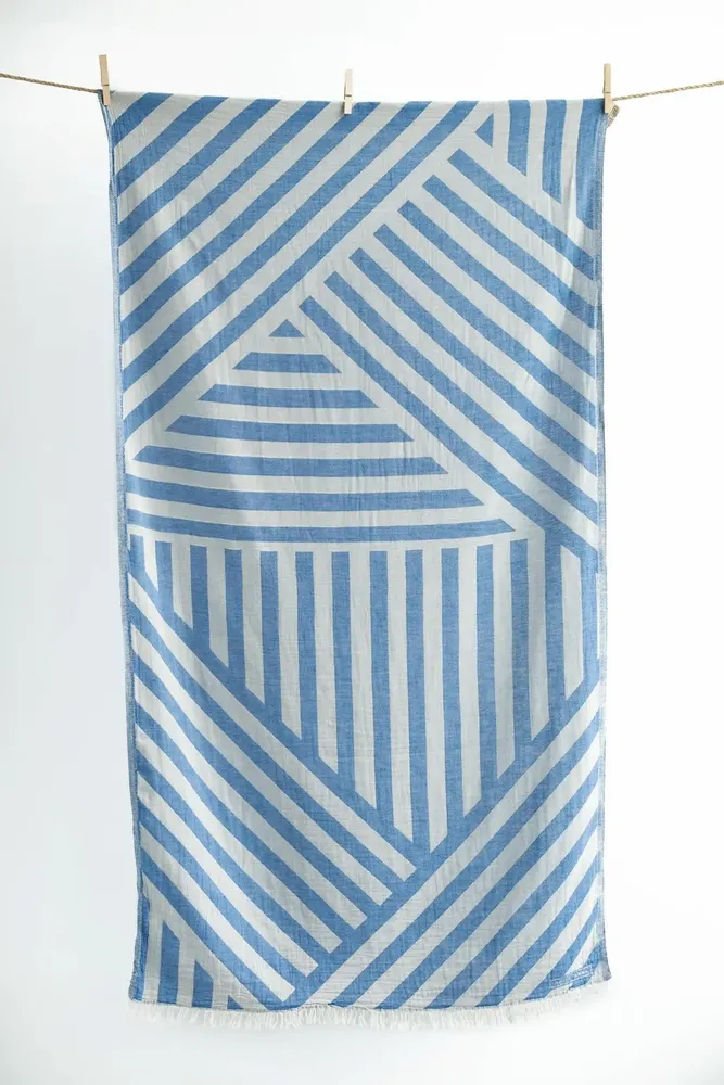 Bath towels - Beach Towels PELEKAS & PYRGI - AELIA ANNA