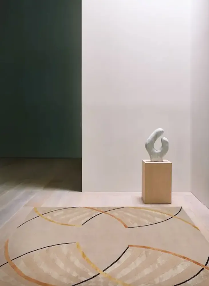 Tapis - Tapis en laine et soie noués à la main FANS - DEIRDRE DYSON