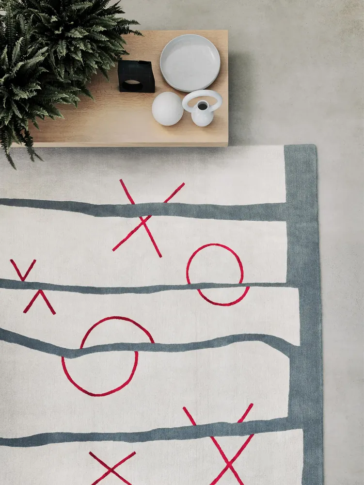 Tapis - TAPIS EN LAINE ET SOIE NOUÉ MAIN LOVE LETTER - DEIRDRE DYSON