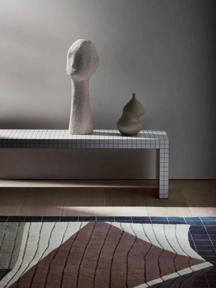 Tapis - TAPIS NOTE PAPER en laine et soie noués à la main - DEIRDRE DYSON