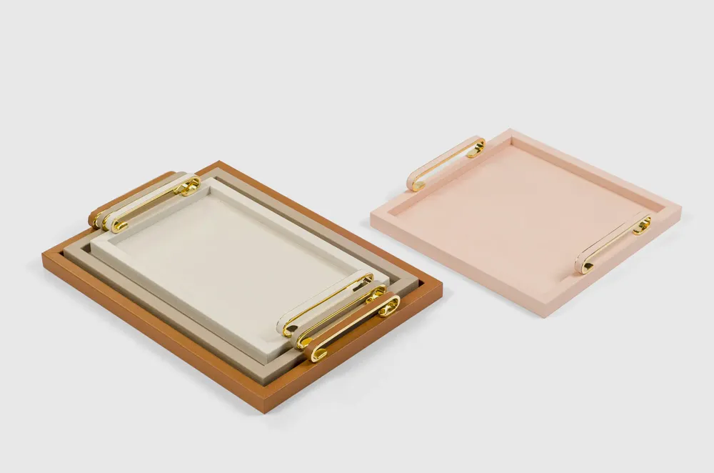 Hotel bedrooms - Leather Trays - PINETTI