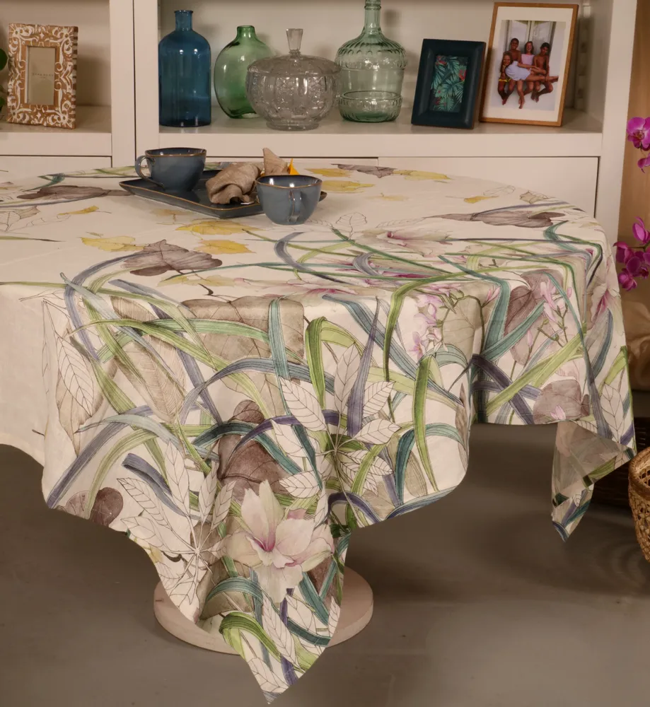 Linge de table textile - NAPPE ORCHIDÉE 100% LIN - NENCIONI CASA  -  TELENE