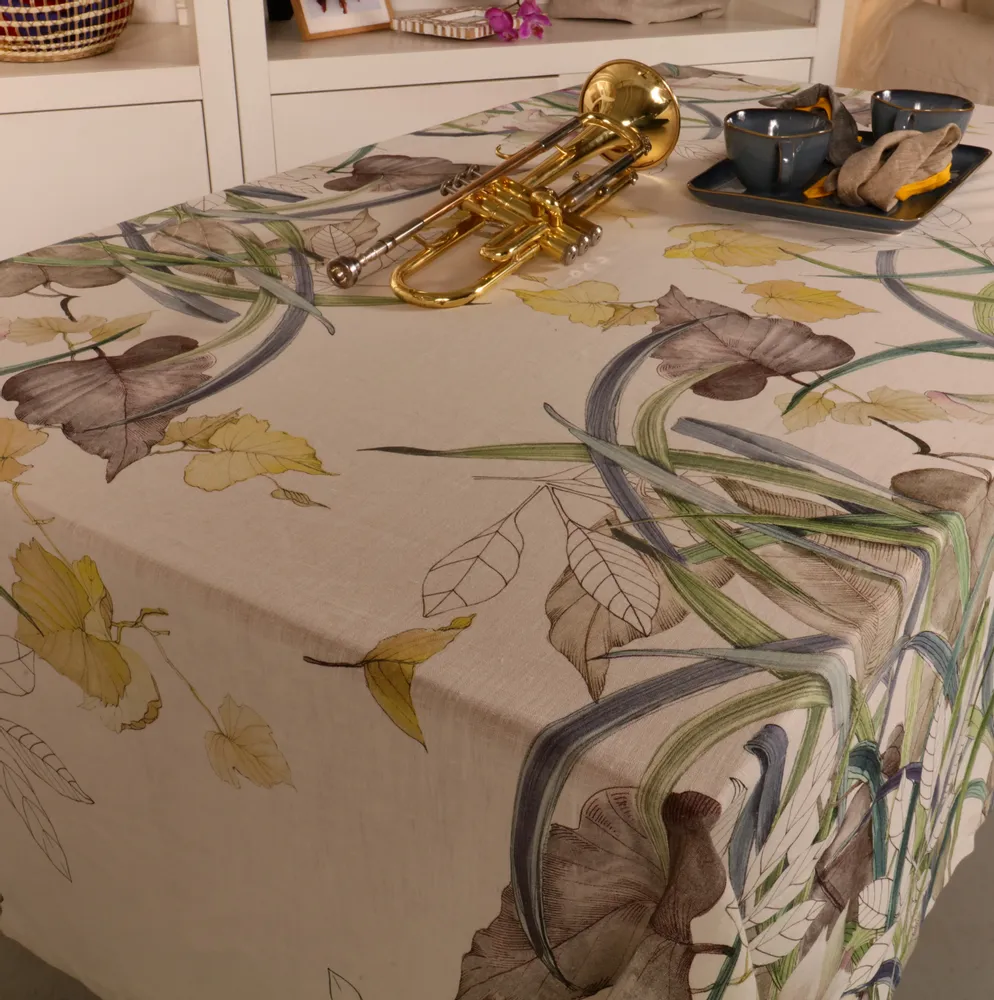 Linge de table textile - NAPPE ORCHIDÉE 100% LIN - NENCIONI CASA  -  TELENE