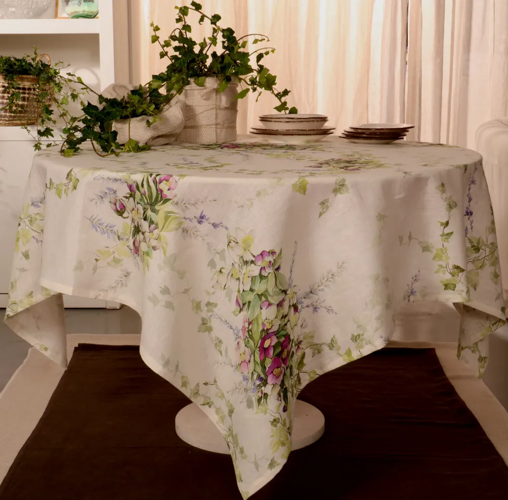 Table linen - EDERA TABLECLOTH 100% LINEN - NENCIONI CASA  -  TELENE