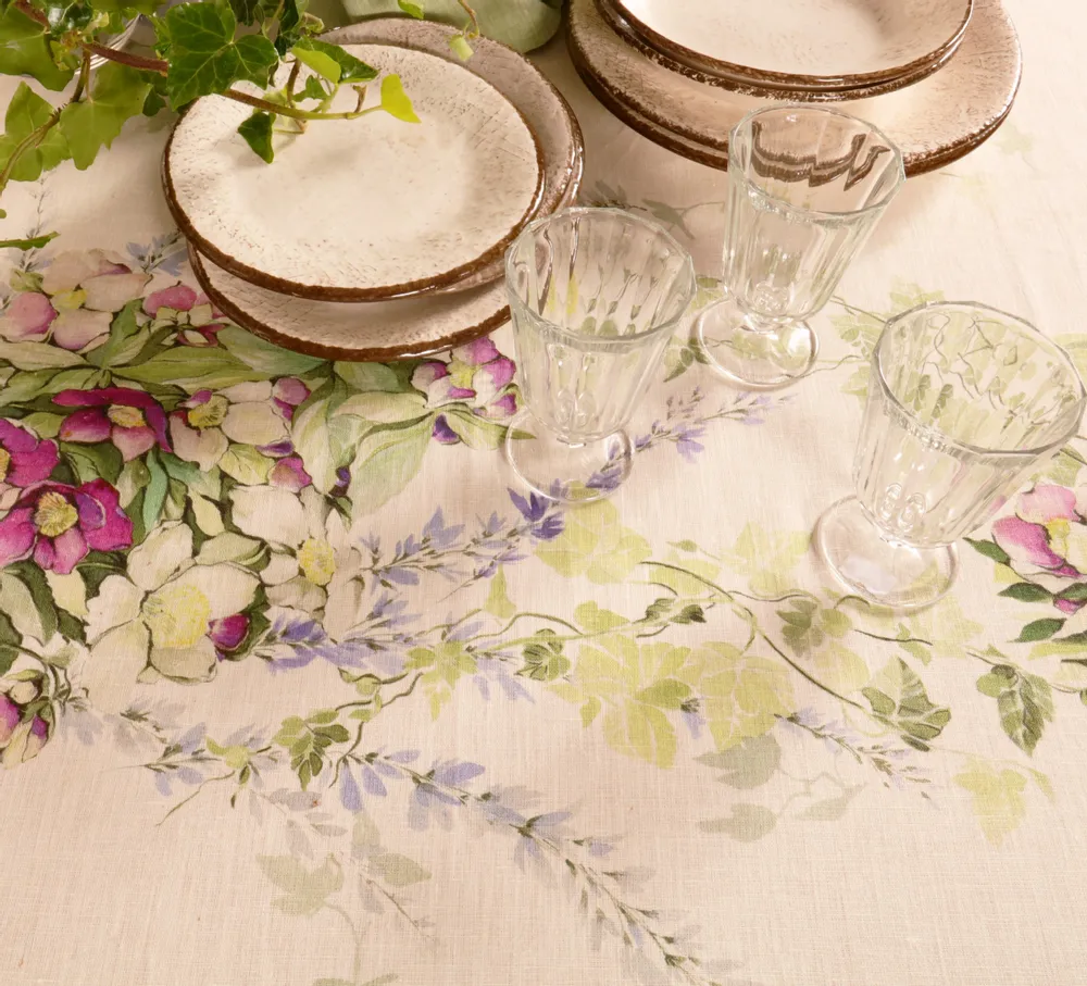 Table linen - EDERA TABLECLOTH 100% LINEN - NENCIONI CASA  -  TELENE