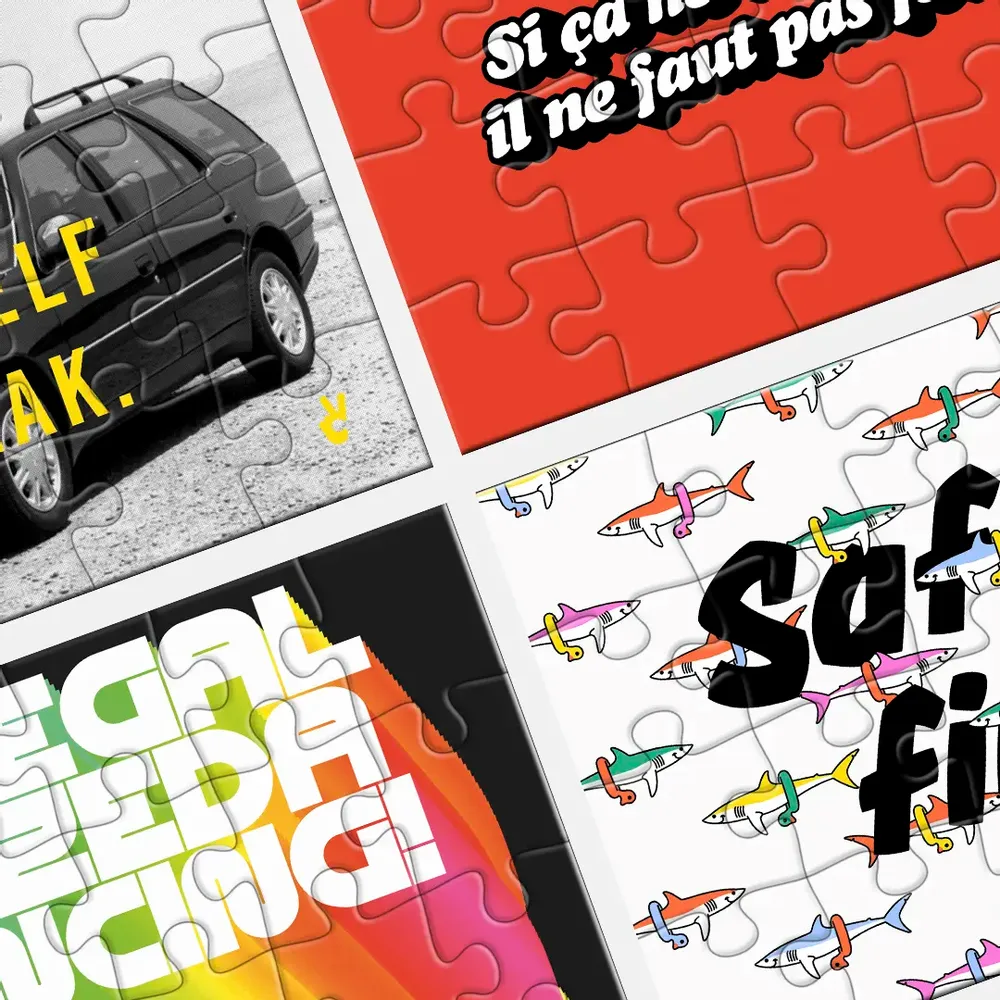 Wall panels - Puzzle - Break 20 pieces - PIECE & LOVE