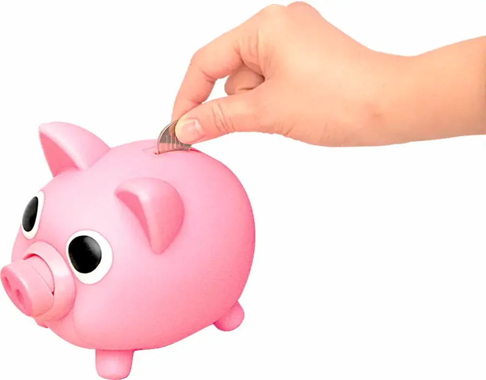 Cadeaux - Tirelire cochon noir et rose - Jiggy Bank / SANKYO TOYS - ABINGPLUS