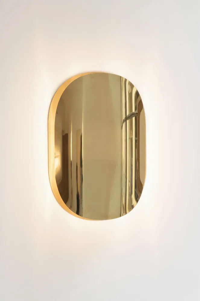 Aménagements pour bureau - Applique Astra en laiton brossé, Patine Blanche, LED 2000k Par Victoria Magniant - VICTORIA MAGNIANT POUR GALERIE V