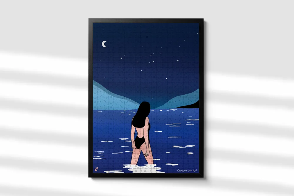 Other wall decoration - Puzzle Bain de minuit By Lorraine Sorlet - PIECE & LOVE