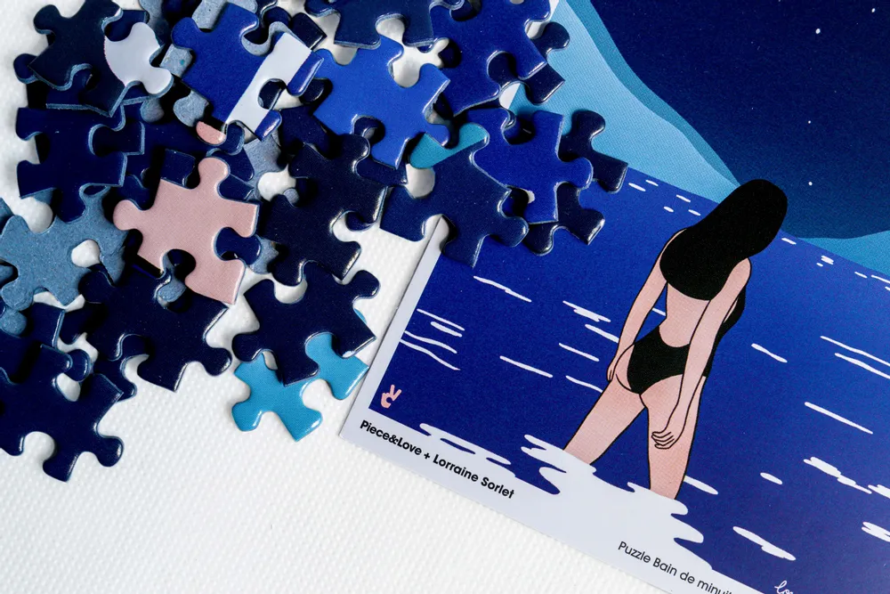 Other wall decoration - Puzzle Bain de minuit By Lorraine Sorlet - PIECE & LOVE