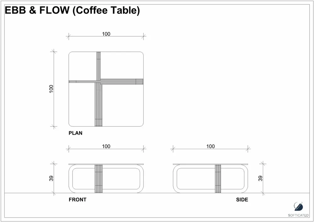 Tables basses - Table basse Ebb&Flow - SOFTICATED