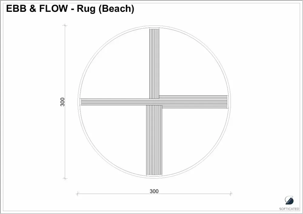 Tapis contemporains - Tapis Ebb&Flow - Beach - SOFTICATED