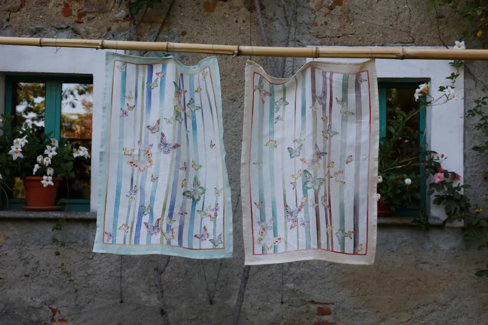 Dish towels - FARFALLE KITCHEN TOWELS - NENCIONI CASA  -  TELENE